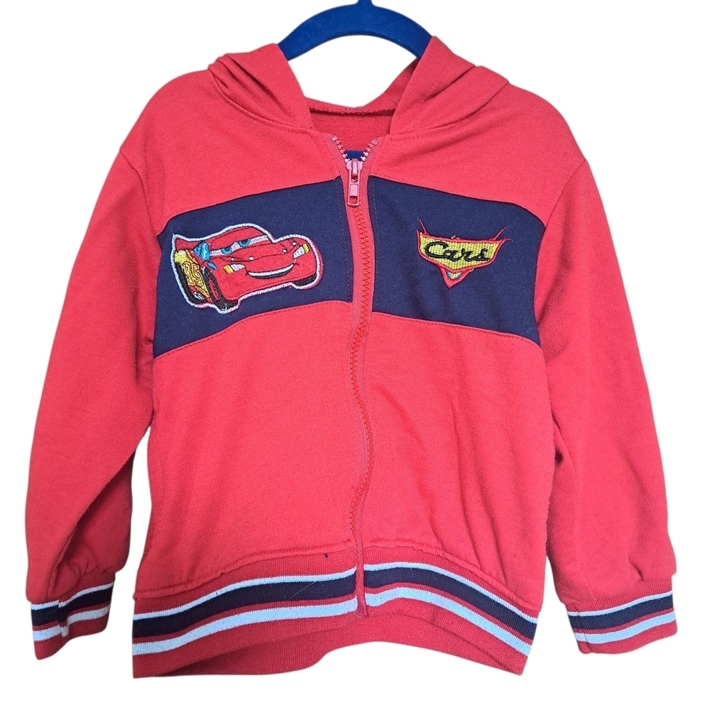 3/20$ Disney Pixar Cars Lightning McQueen Red Zip-Up Hoodie – Kids Toddler